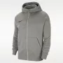Nike Park 20 felpa con cappuccio in pile full-zip grigio chiaro CW6891 063