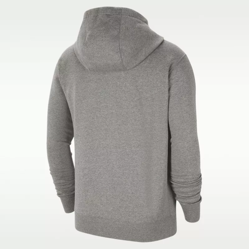 Nike Park 20 felpa con cappuccio in pile full-zip grigio chiaro CW6891 063