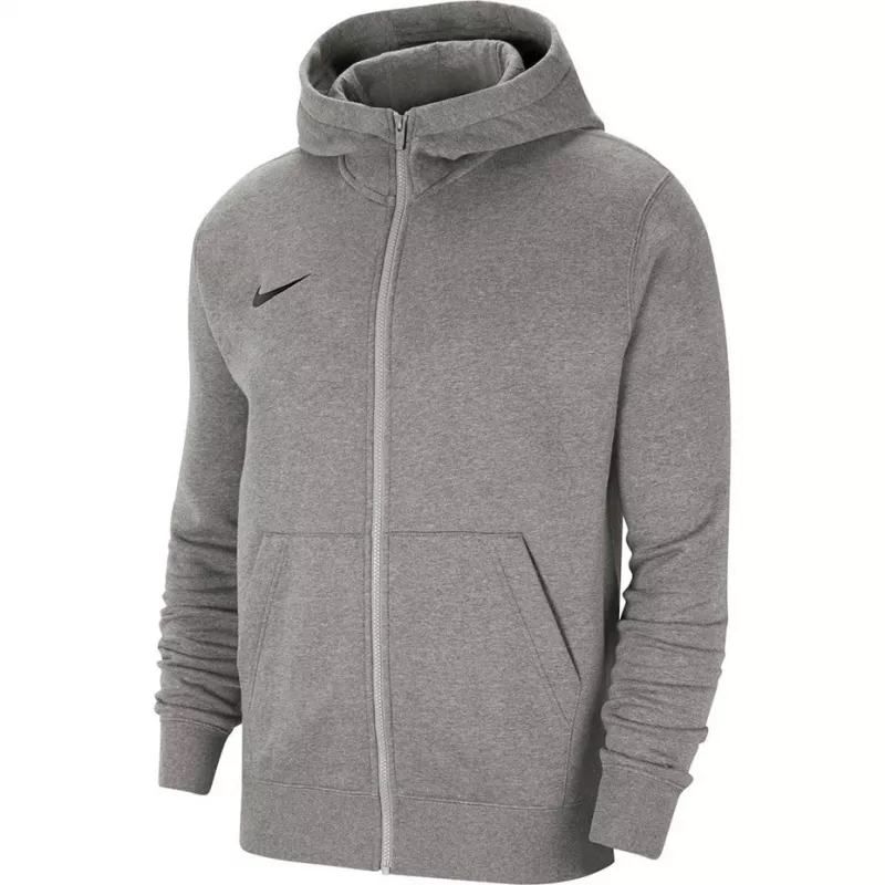 Nike Park 20 felpa con cappuccio in pile full-zip grigio chiaro CW6891 063