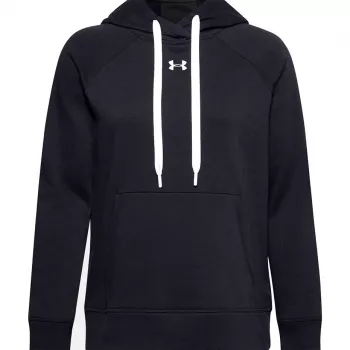 Under Armour felpa con cappuccio Rival Fleece HB donna nero 1356317 001