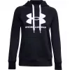 Under Armour felpa con cappuccio Rival Fleece Logo donna Deep Black