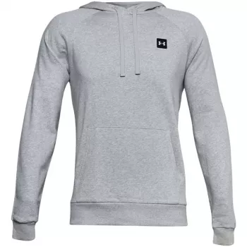 Under Armour felpa con cappuccio Rival Fleece uomo Pitch Gray/Black