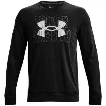 Under Armour UA Rival Terry Logo Crew felpa uomo nera 1370391 001