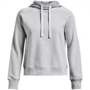 Under Armour donna Rival Fleece Colourblock Hoodie Mod Gray/bianco