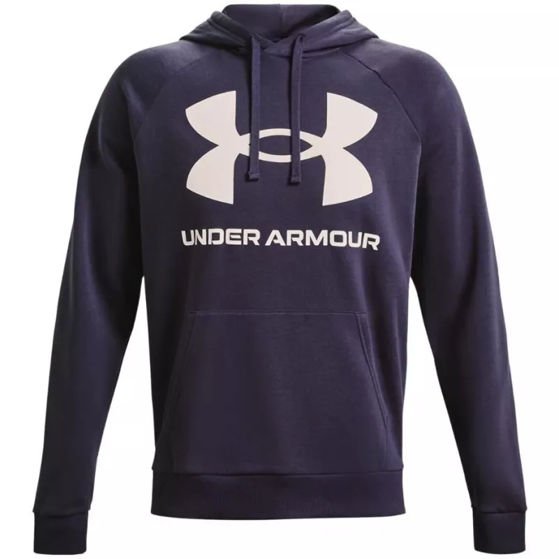 Under Armour uomo Rival Fleece Big Logo HD felpa viola 1357093 558
