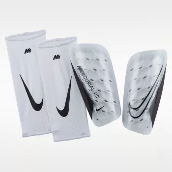 Nike Mercurial Lite parastinchi da calcio bianco nero M