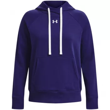 Under Armour donna Rival Fleece HB Hoodie Midnight Navy/bianco