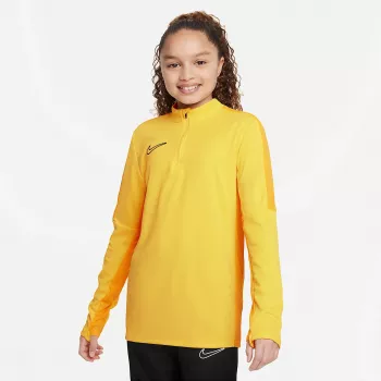 Nike Dri-FIT Academy 23 Drill Top Maglia da allenamento calcio bambino maniche lunghe con mezzo zip Opti giallo/nero taglia S