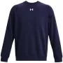 Under Armour uomo Rival Fleece felpa girocollo blu navy