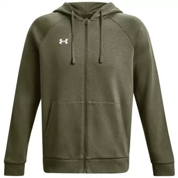 Under Armour uomo Rival Fleece felpa con cappuccio full-zip khaki 1379767 390
