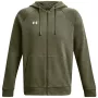 Under Armour uomo Rival Fleece felpa con cappuccio full-zip khaki 1379767 390