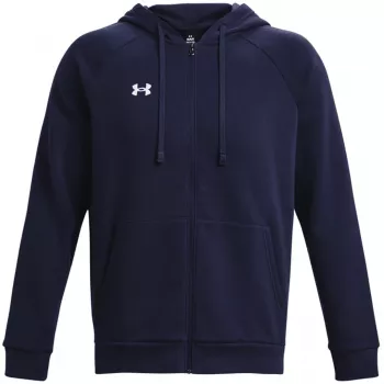 Under Armour uomo Rival Fleece felpa con cappuccio FZ blu mezzanotte