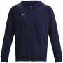 Under Armour uomo Rival Fleece felpa con cappuccio FZ blu mezzanotte