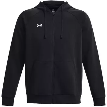 Under Armour uomo Rival Fleece felpa con cappuccio full-zip nero 1379767 001