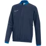 Nike Dri-FIT Academy 25 felpa con cappuccio full-zip bambino blu navy