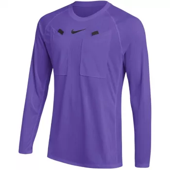 Nike Dri-FIT Referee III Uomo Maglia da Arbitro Calcio a Maniche Lunghe - Court Purple/Bianco - XL