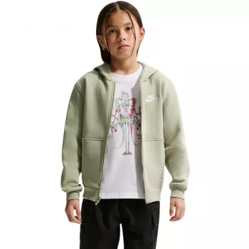 Nike Sportswear Club Fleece Felpa con cappuccio bambino in Barely Green, L