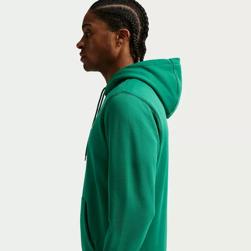 Nike Club Fleece Felpa con cappuccio uomo verde malachite taglia S