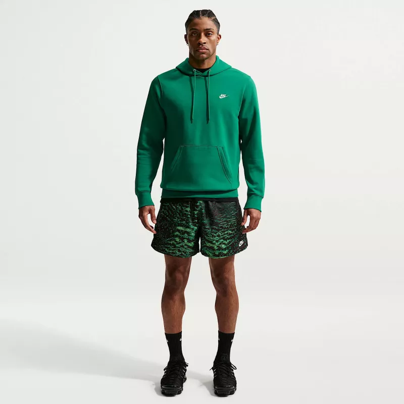 Nike Club Fleece Felpa con cappuccio uomo verde malachite taglia S