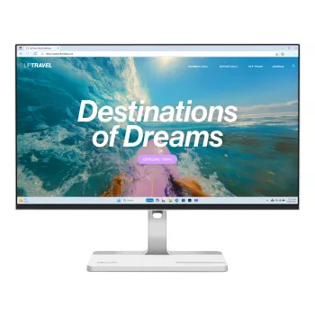 Lenovo L24D-4C monitor 23,8 pollici Full HD IPS con HDMI, DisplayPort, VGA, AMD FreeSync, inclinazione, supporto VESA, TÜV Low Blue Light