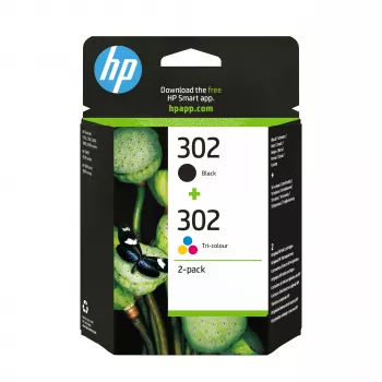 HP 302 confezione da 2 cartucce d'inchiostro originali nero/tricolore