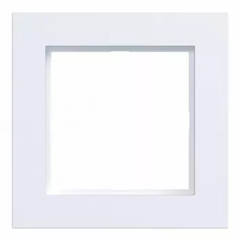 HAGER WAD6100WM A.1 placca a 1 posto, bianco luce opaco