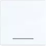 Hager W.1 tasto 1 posto con lente trasparente, bianco luce lucido