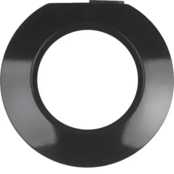 Hager WTD3371BG cornice coprifilo 1 posto, Berker Serie 1930, nero lucido