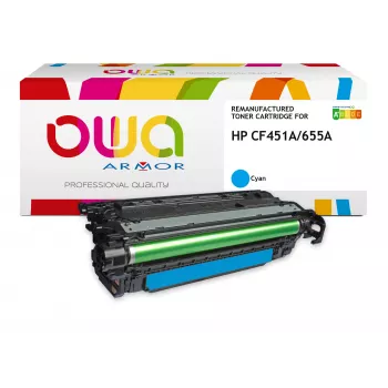 ARMOR OWA cartuccia toner compatibile per HP CF451A ciano (10.500 pagine)