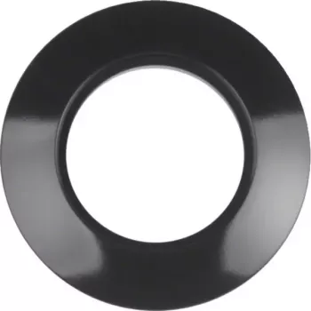 Hager WTD3100BG cornice coprifilo 1 posto, Serie 1930, nero lucido
