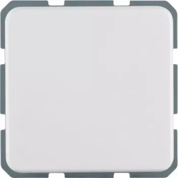 Hager WWS1111PW presa SCHUKO con coperchio a ribalta, da incasso, IP44, bianco polare lucido