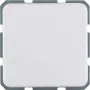 Hager WWS1111PW presa SCHUKO con coperchio a ribalta, da incasso, IP44, bianco polare lucido