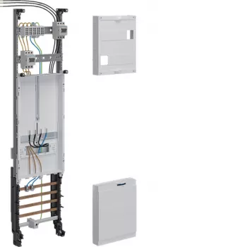 Hager ZH3PZ10PNT pannello di distribuzione completo, 1050x250 mm, 3 poli, 1 punto di misura, 10 mm², con funzione di sezionamento