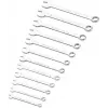 STANLEY ST-STMT82843-0 set di 12 chiavi combinate 8-19 mm, acciaio cromo-vanadio, lucidate a specchio, anello OGV a 12 punti