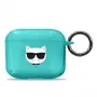 Karl Lagerfeld KLA3UCHFL custodia AirPods 3 blu Choupette