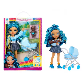 Rainbow High Jr. High Bestie Babysitters - bambola moda Skyler Bradshaw con cucciolo e accessori