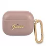 GUESS GUAPSASMP custodia per AirPods Pro Saffiano Script Metal Collection rosa
