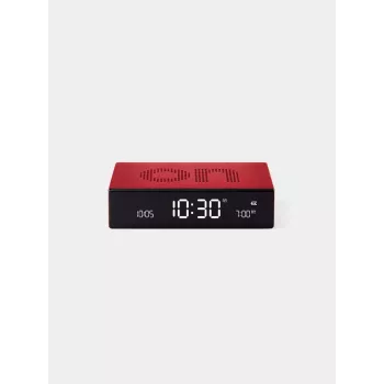 Lexon Flip Premium sveglia a doppia faccia rossa LR152R