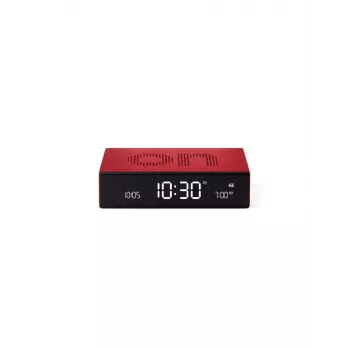Lexon Flip Premium sveglia a doppia faccia rossa LR152R