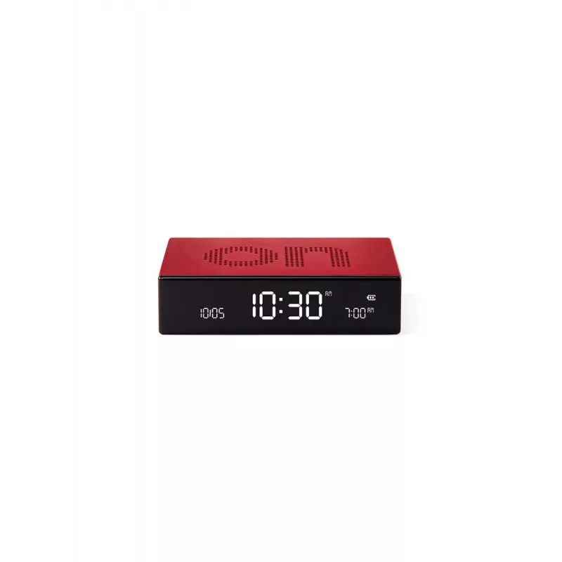 Lexon Flip Premium sveglia a doppia faccia rossa LR152R