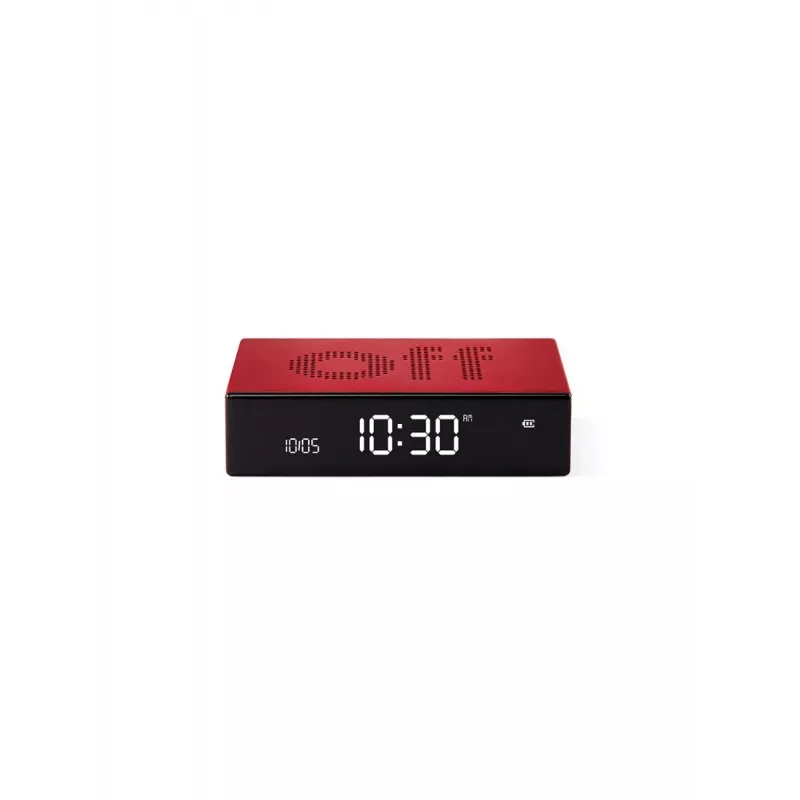 Lexon Flip Premium sveglia a doppia faccia rossa LR152R