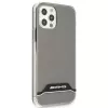 AMG AMHCP12MTCBW custodia rigida trasparente per iPhone 12/12 Pro placcata nero e bianco