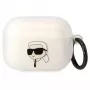 Karl Lagerfeld custodia per AirPods Pro trasparente con silhouette testa Karl