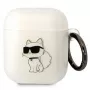 Karl Lagerfeld KLA2HNCHTCT custodia per AirPods 1/2 trasparente Ikonik Choupette