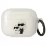 Karl Lagerfeld KLAPHNKCTGT custodia per AirPods Pro trasparente glitter Karl & Choupette
