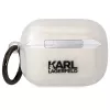 Karl Lagerfeld KLAPHNKCTGT custodia per AirPods Pro trasparente glitter Karl & Choupette