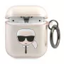 Karl Lagerfeld KLA2UKHGD custodia per AirPods 1/2 oro glitter Karl Head
