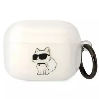 Karl Lagerfeld KLAPHNCHTCT custodia per AirPods Pro trasparente Ikonik Choupette