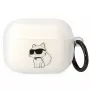 Karl Lagerfeld KLAPHNCHTCT custodia per AirPods Pro trasparente Ikonik Choupette