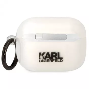 Karl Lagerfeld KLAPHNCHTCT custodia per AirPods Pro trasparente Ikonik Choupette